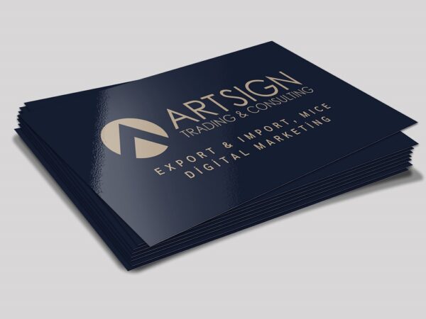 Wizytówki błyszczące