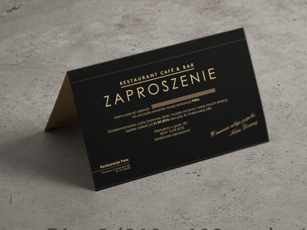 Zaproszenia składane