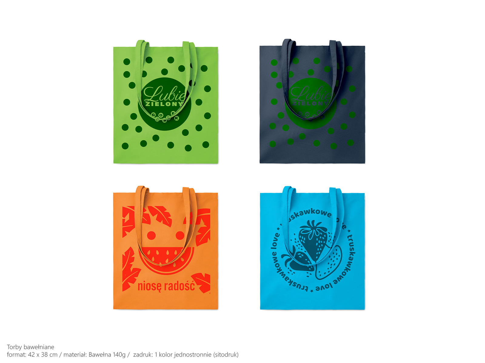 Renkli Pamuklu Bez Çantalar - Görsel 2