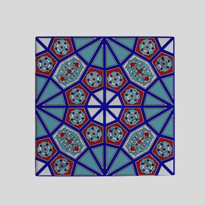 Ceramic Magnet – Oriental Patterns 5 x 5 cm