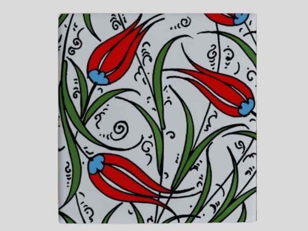 Magnes ceramiczny – orientalne wzory 5 x 5 cm