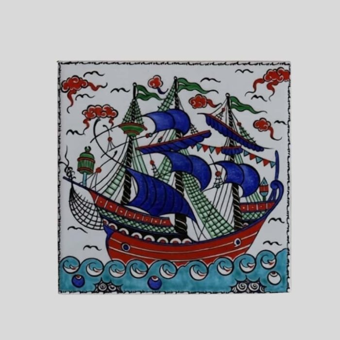 Magnes ceramiczny – orientalne wzory 5 x 5 cm