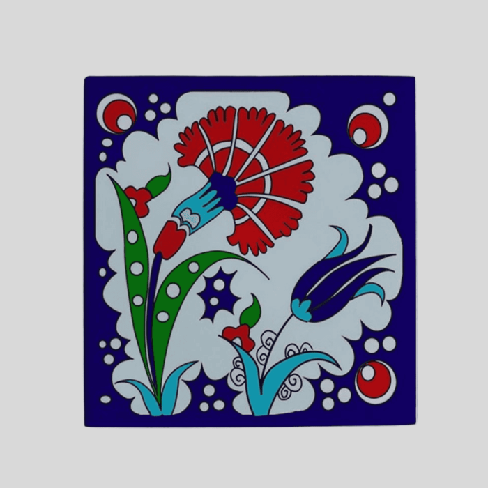 Magnes ceramiczny – orientalne wzory 5 x 5 cm