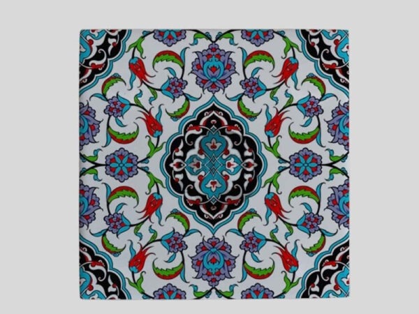 Magnes ceramiczny – orientalne wzory 5 x 5 cm