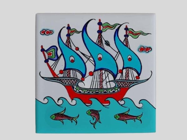 Magnes ceramiczny – orientalne wzory 5 x 5 cm