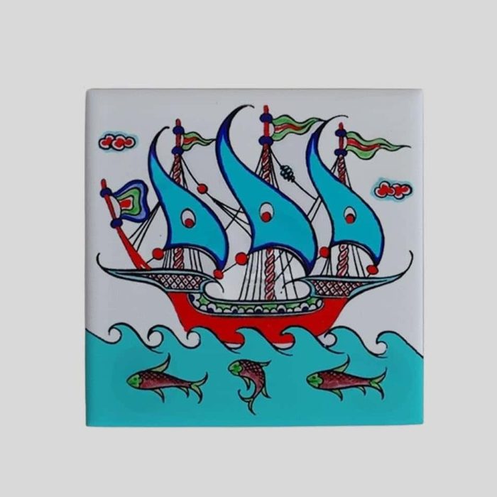 Magnes ceramiczny – orientalne wzory 5 x 5 cm