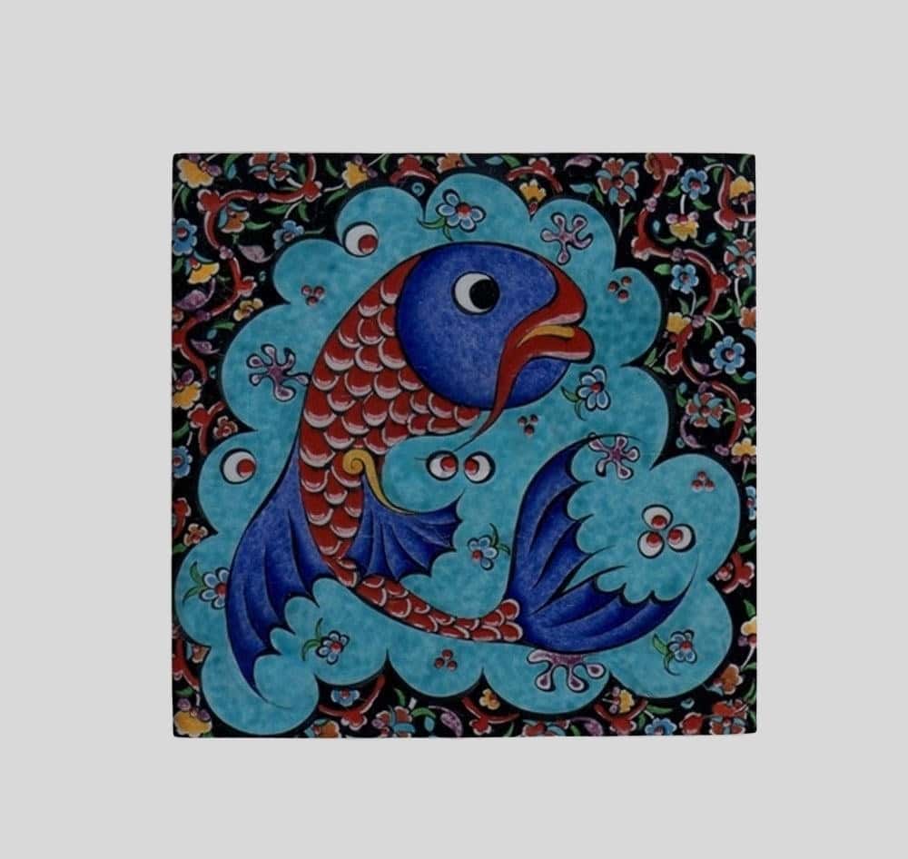 Magnes ceramiczny – orientalne wzory 5 x 5 cm