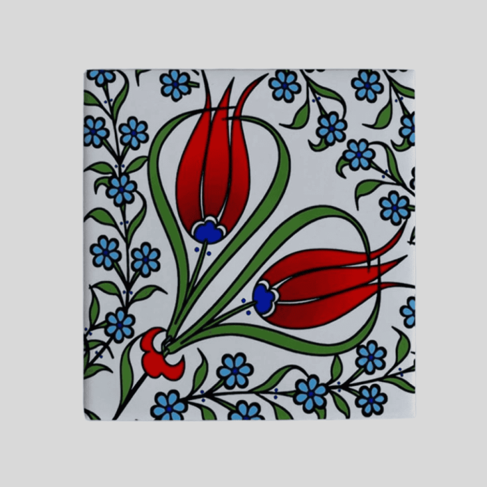 Magnes ceramiczny – orientalne wzory 5 x 5 cm