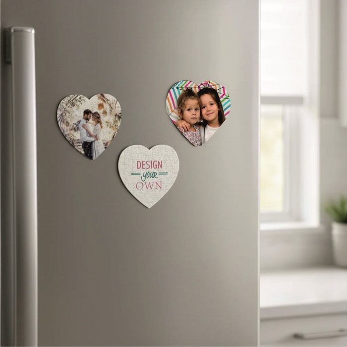 Kişiye Özel Kalp Şeklinde Buzdolabı Magnet