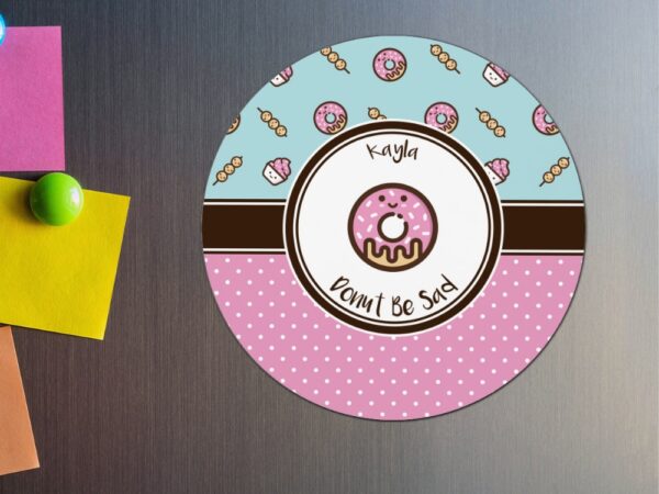 Kişiye Özel Yuvarlak Buzdolabı Magnet