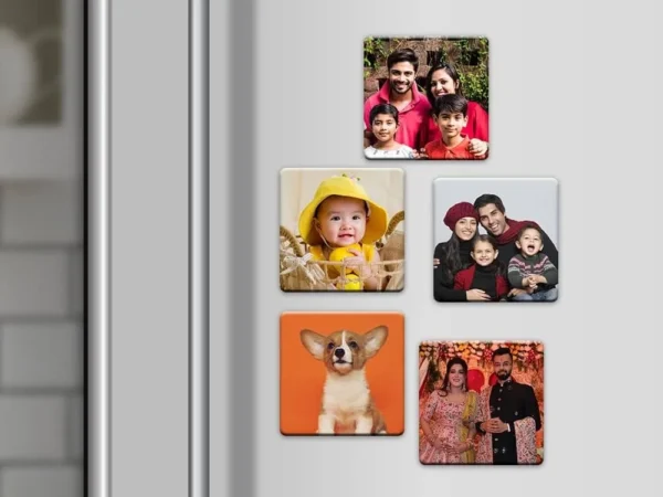 Kwadratowy magnes ze zdjęciem